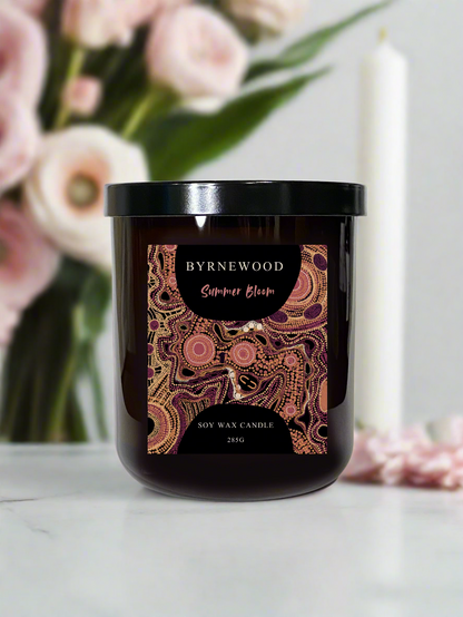 Byrnewood Candle, Gold Coast candle, Scented Candle, Floral Candle, Pretty Candle, Gift Candle 