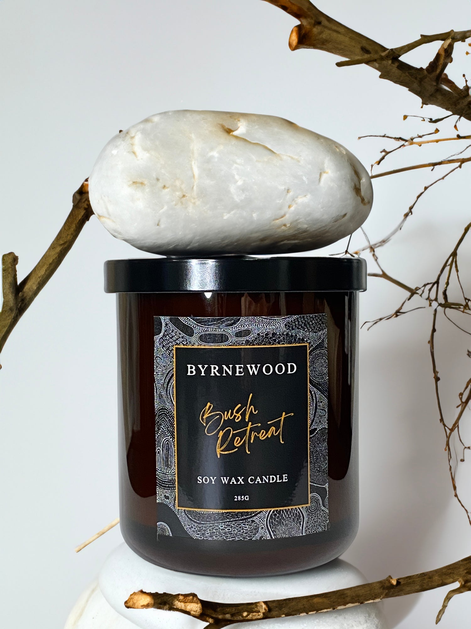 Australian Bush Retreat Soy Wax Candle, scented candle, wood wick candle, Gold coast candle 