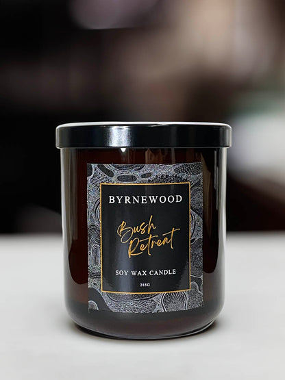 Bush Retreat Candle, scented candle, soy wax candle, Wood wick candle 