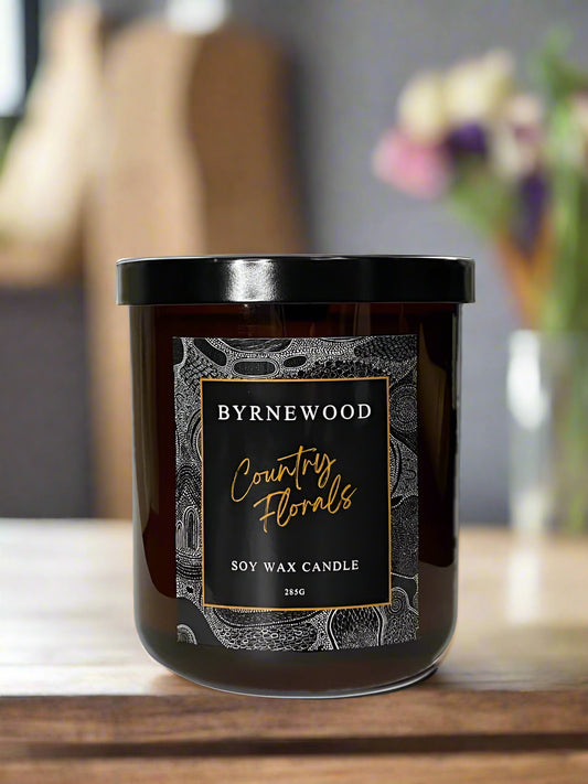 Byrnewood Country Florals Soy Wax Candle 285g