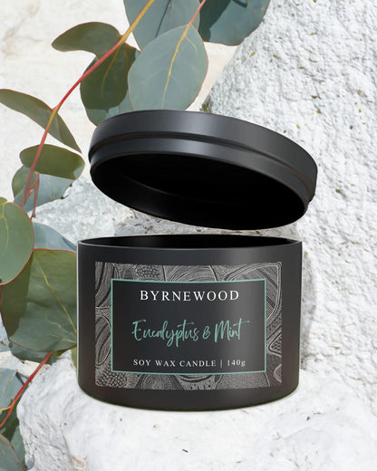 Byrnewood Eucalyptus & Mint Soy Wax Candle 140g