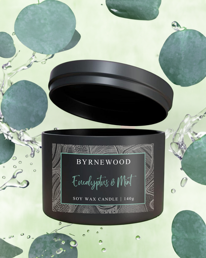 Eucalyptus & Mint Soy Wax Candle 140g