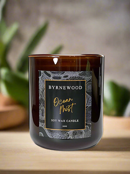 Byrnewood Cnalde, Gold Coast Candle, Fresh Candle, Ocean Candle, Beach Candle, Scented Candle 