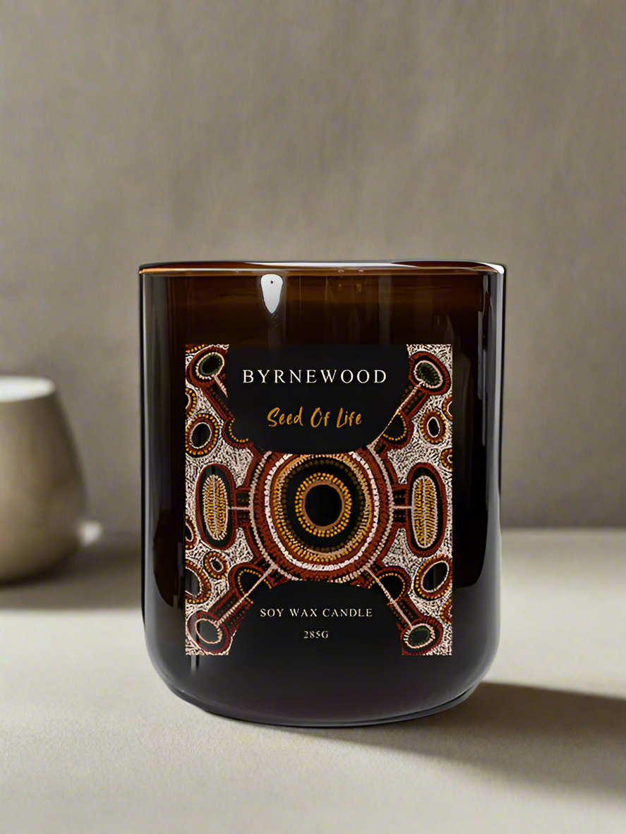 Byrnewood Candle, Gold Coast Candle, Warm Candle, Masculine Candle, Scented Candle 